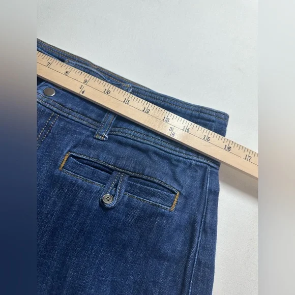 Pilcro Dark Blue Wide Leg High Waist Denim Size 31 EUC